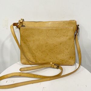 Steven by Steve Madden Tan/Yellow Leather Crossbody Bag